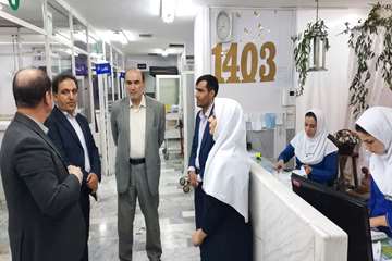 بازدید رئیس دانشگاه از بیمارستان شهید بهشتی